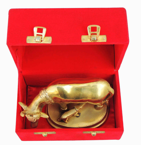 Brass Cow Statue 0.3Kg